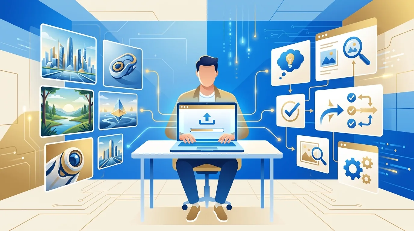 YouTube creator reviewing AI-generated content disclosure before publishing
