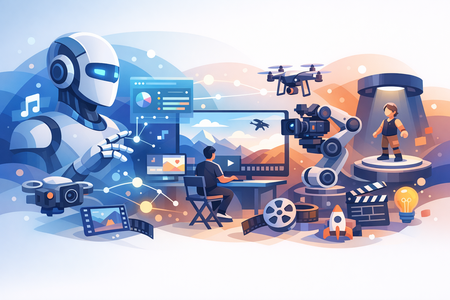 Integrace AI technologie s procesy filmování