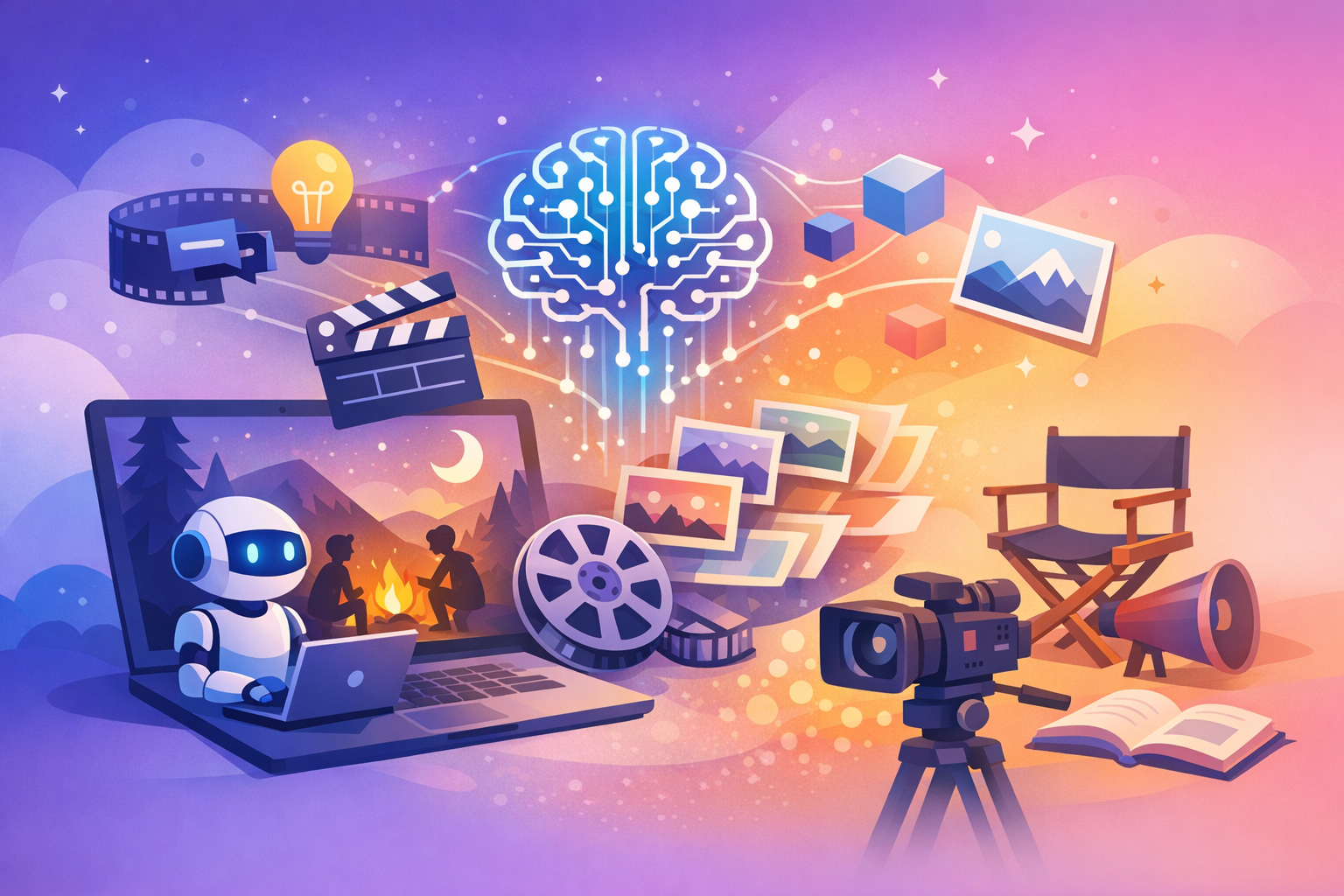 AI-driven storytelling in film illustration