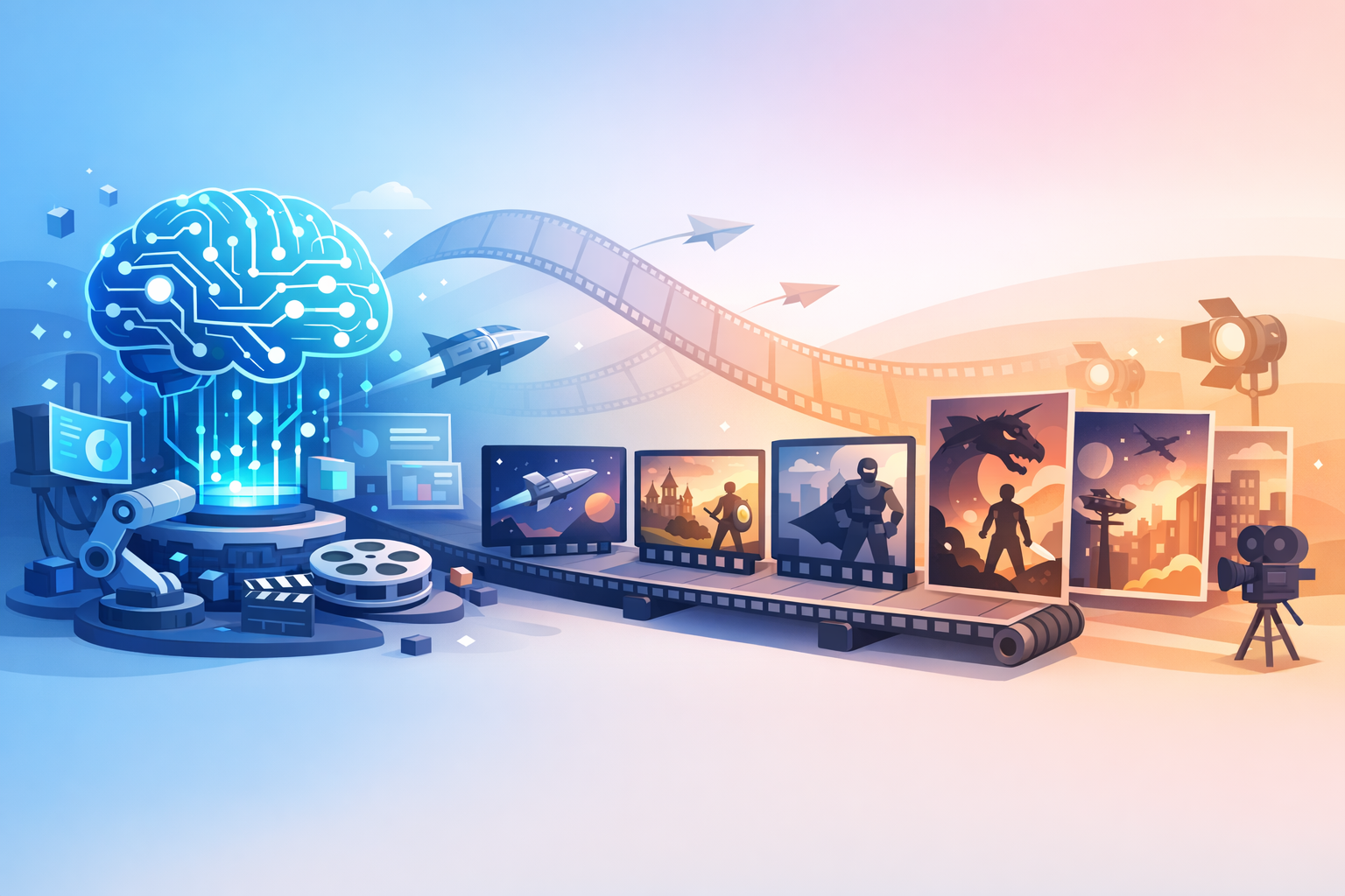 AI technology expanding a film franchise concept