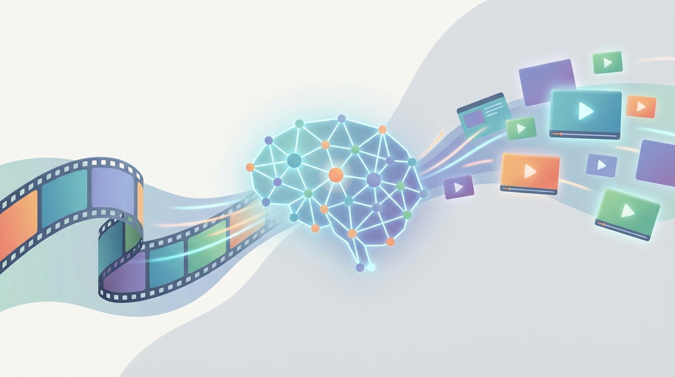 AI impact on video creation strategies illustration