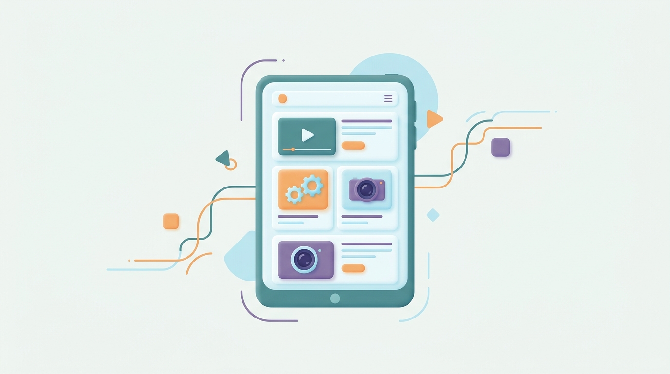 Illustration of high-quality YouTube Shorts on mobile.