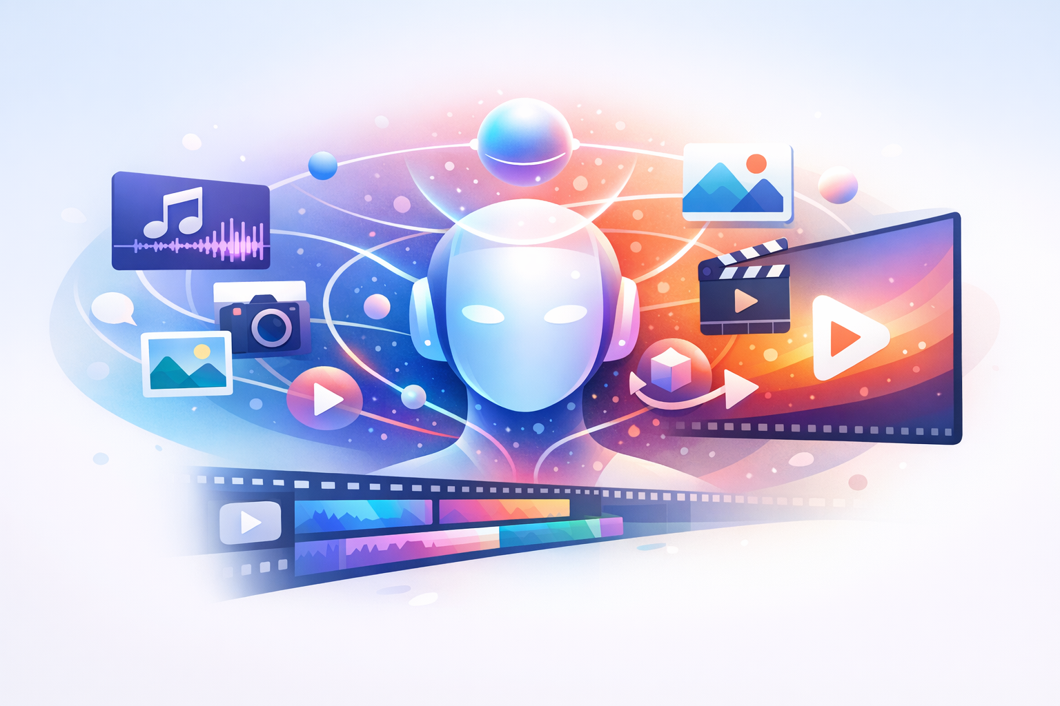 AI creating video from multimedia inputs.