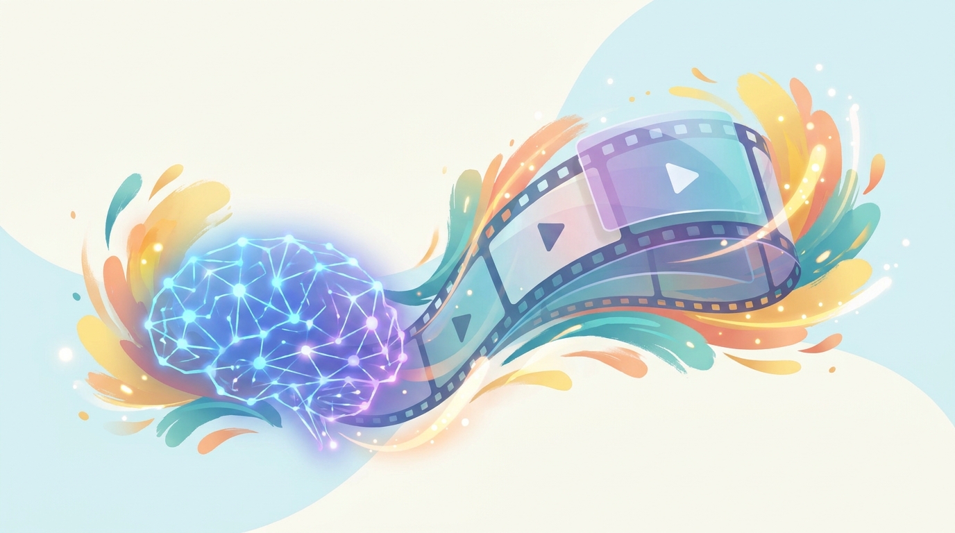 Concept of seamless AI video creation