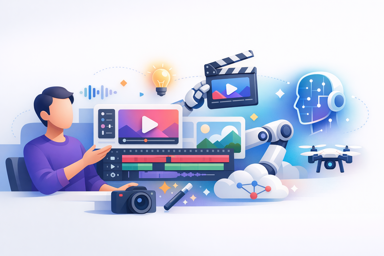 Faceless Videoerstellung unter Verwendung von KI-Technologien