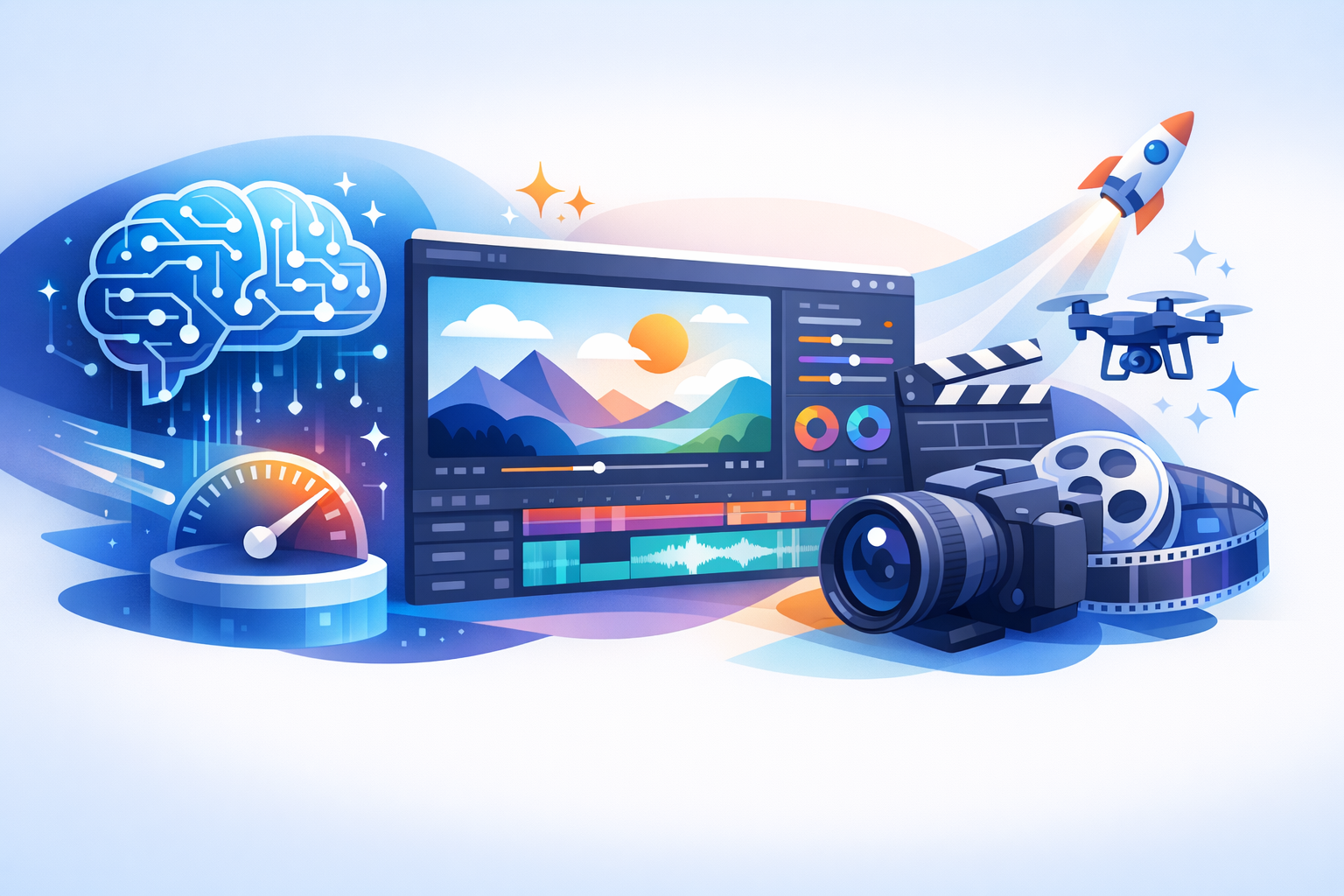 AI enhancing video production speed and quality