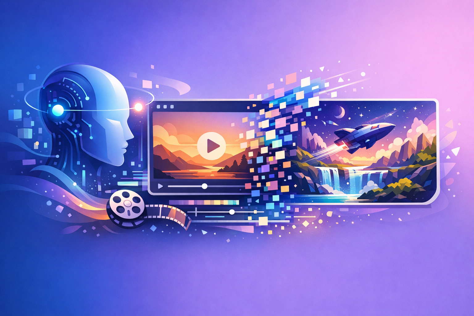 AI ændrer videoindhold illustration