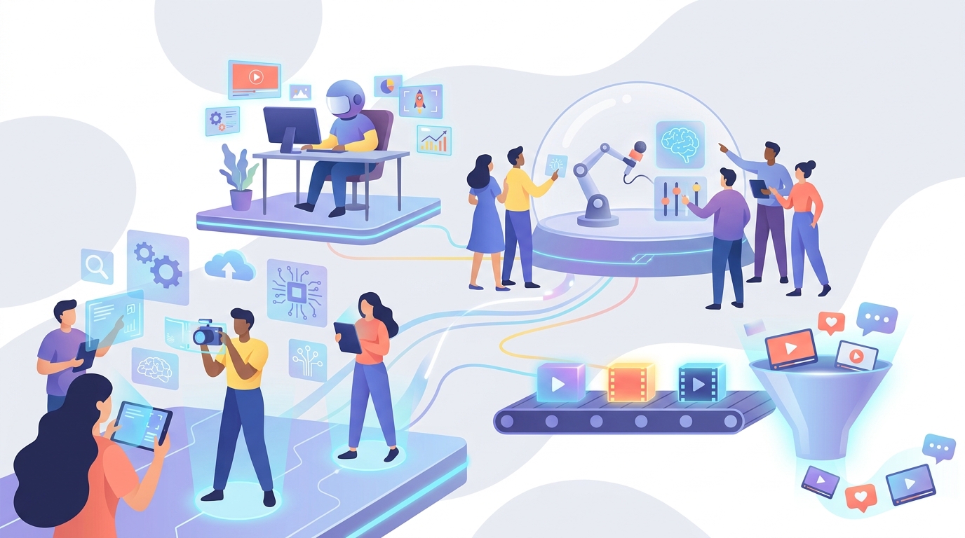 Diverse video creators with AI platform tools