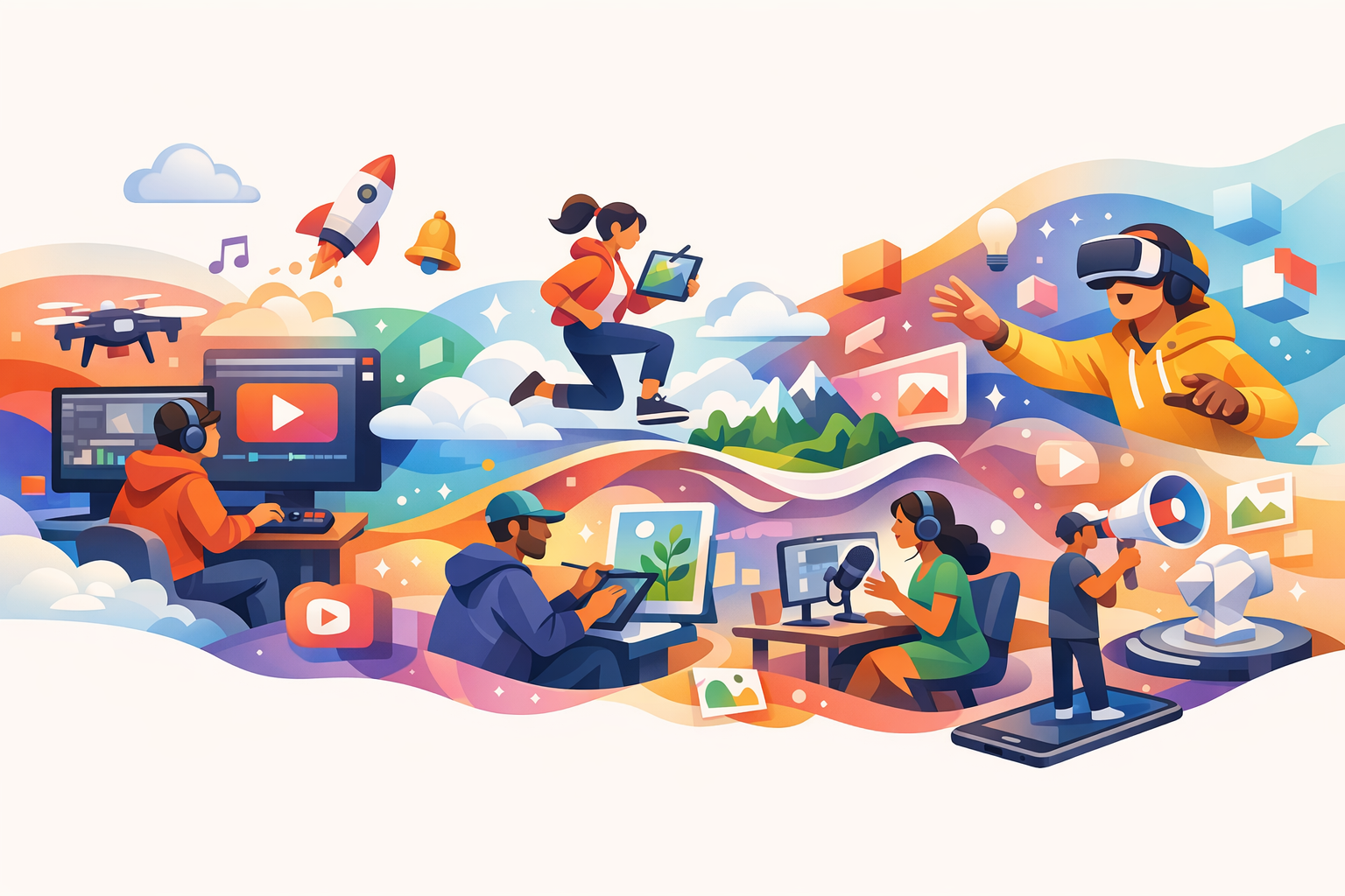 Creators navigating digital platforms