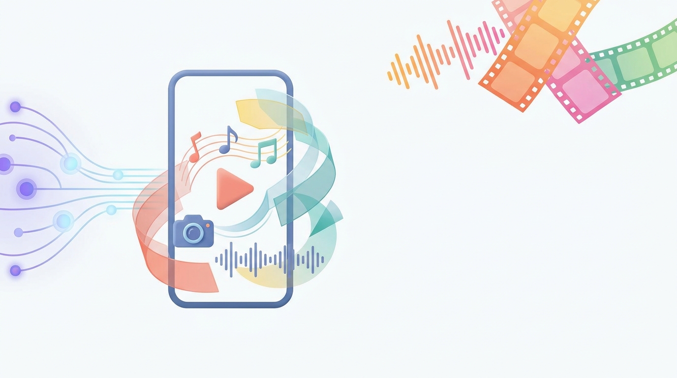 AI enhancing YouTube Shorts creation with multimedia.
