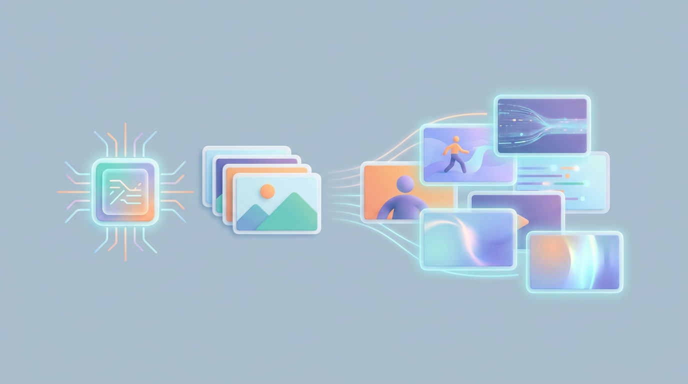 AI transforming images into video ads