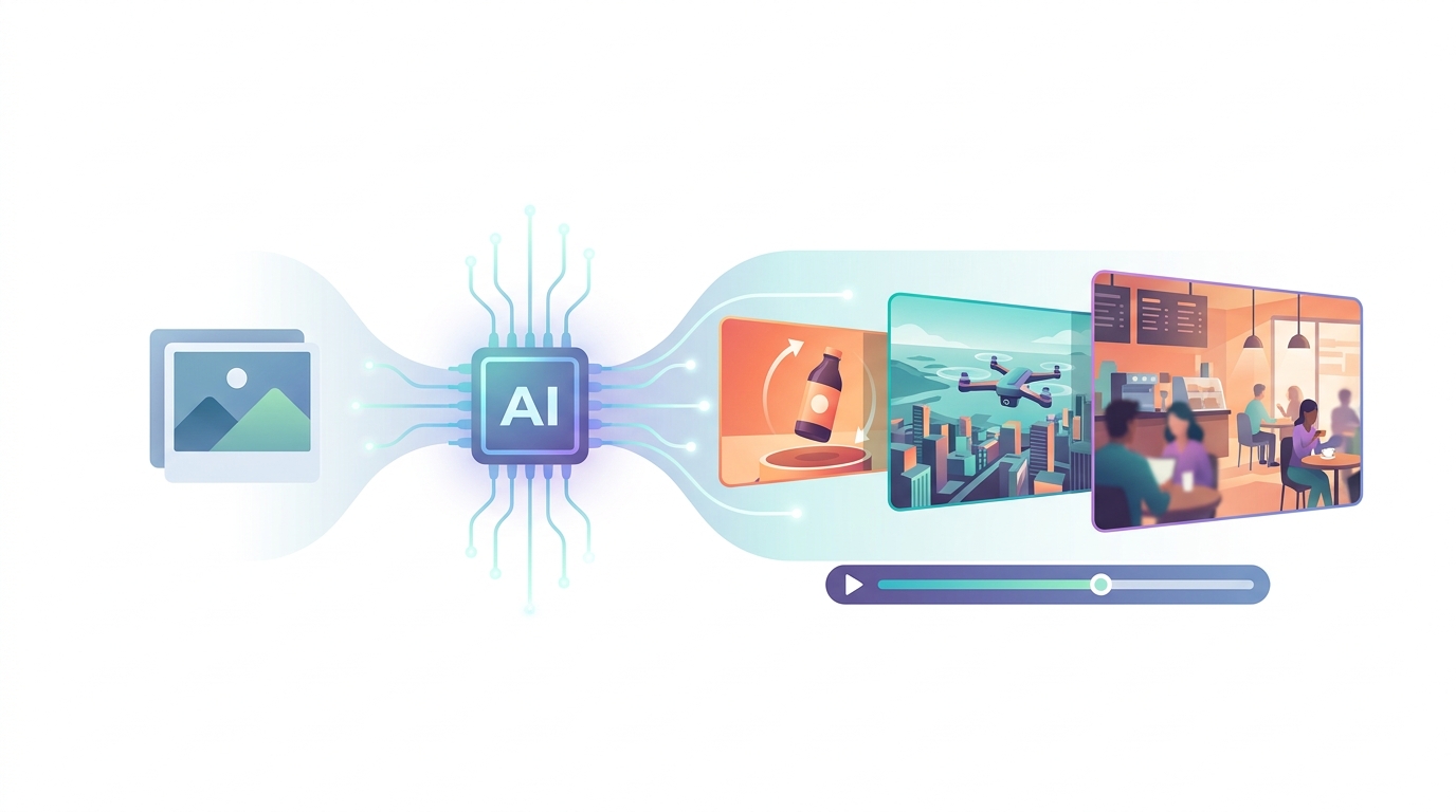 AI transformující obrázek na videoreklamu