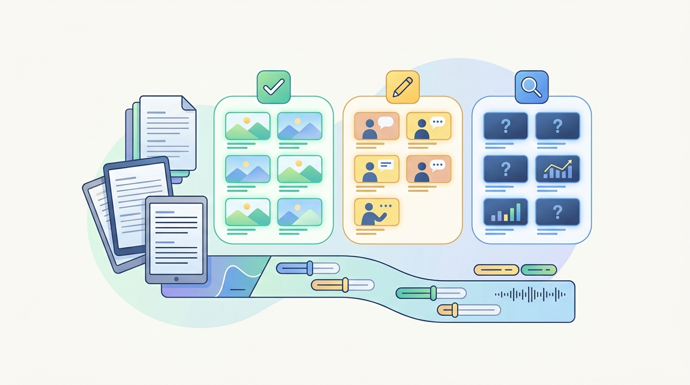 A creator auditing a video catalog for originality and monetization review risk.