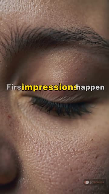 Faceless video example: Psychology of first impressions