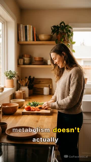 Faceless video example: Why your metabolism slows down