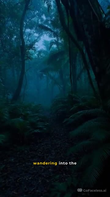 Faceless video example: “He wandered into the jungle alone… with no food or map. Hours passed, and the night fell. John remembered to follow the river downstream. By morning, he found water and fruits. Never give up, even wh