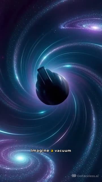 Faceless video example: How black holes work