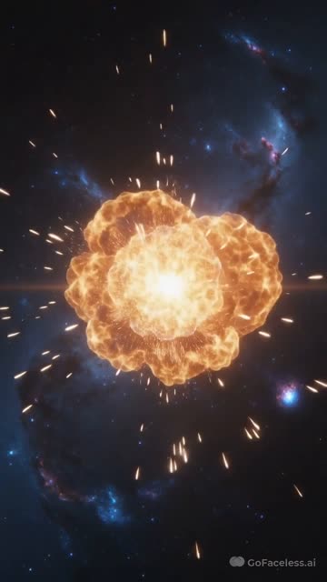 Faceless video example: How our universe was created