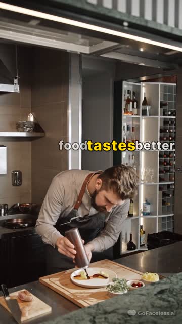 Faceless video example: Why restaurant food tastes better