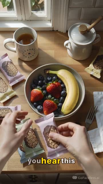 Faceless video example: Foods that are secretly unhealthy