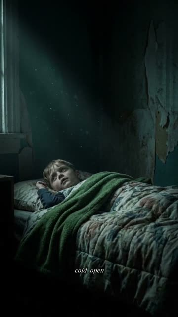 Faceless video example: Make a 60s cinematic suspense story about a night guard who hears a piano playing in an abandoned hotel. Keep it eerie but not graphic. Use dark realistic visuals, slow camera movement, and end on an unresolved final image.