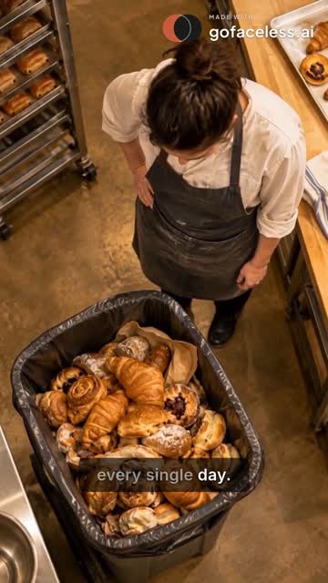 Faceless video example: Three ways a small bakery can reduce food