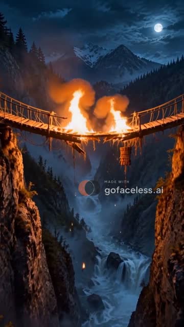 Faceless video example: Burning bridges drake