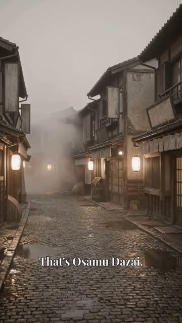 Faceless video example: who Dazai Osamu was, what No Longer Human