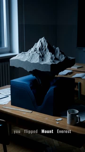 Faceless video example: how deep the ocean actually is