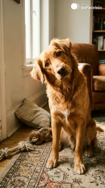 Faceless video example: Why dogs tilt their heads