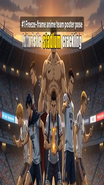 Faceless video example: Satirical Anime Football Battle