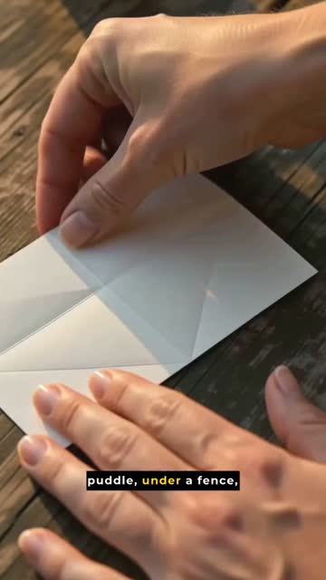 Faceless video example: A calm fictional story about a paper boat